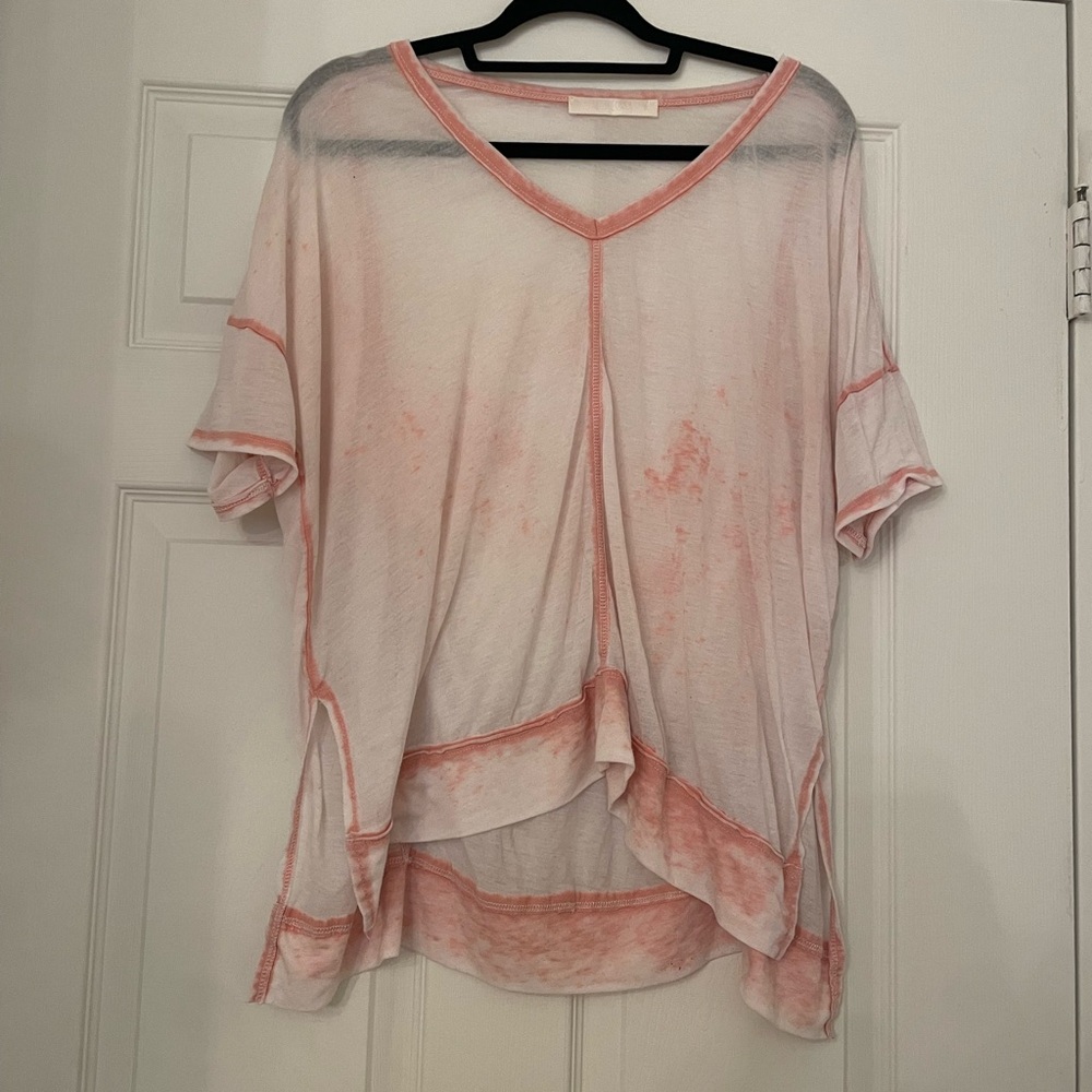 Women's Pink Sheer Top